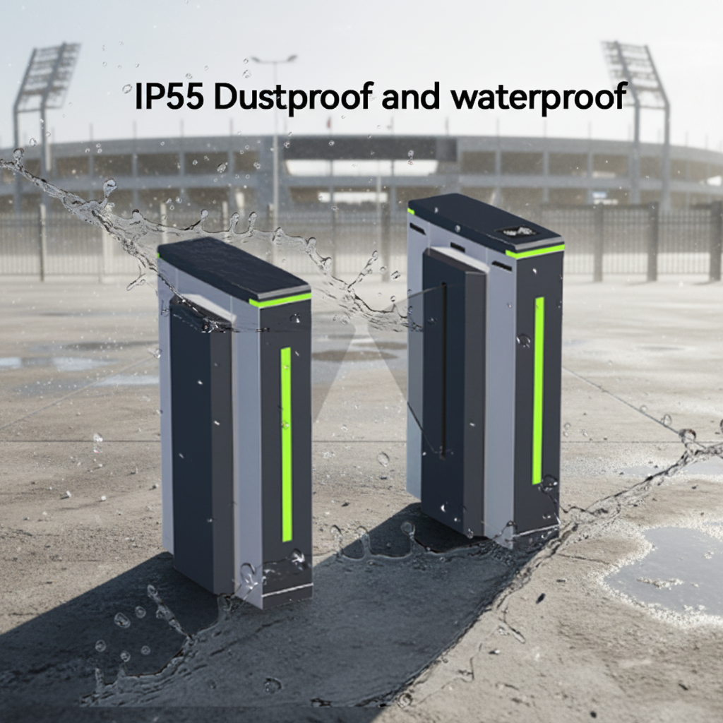 Airport Grade Flap Turnstile Gate for Sa