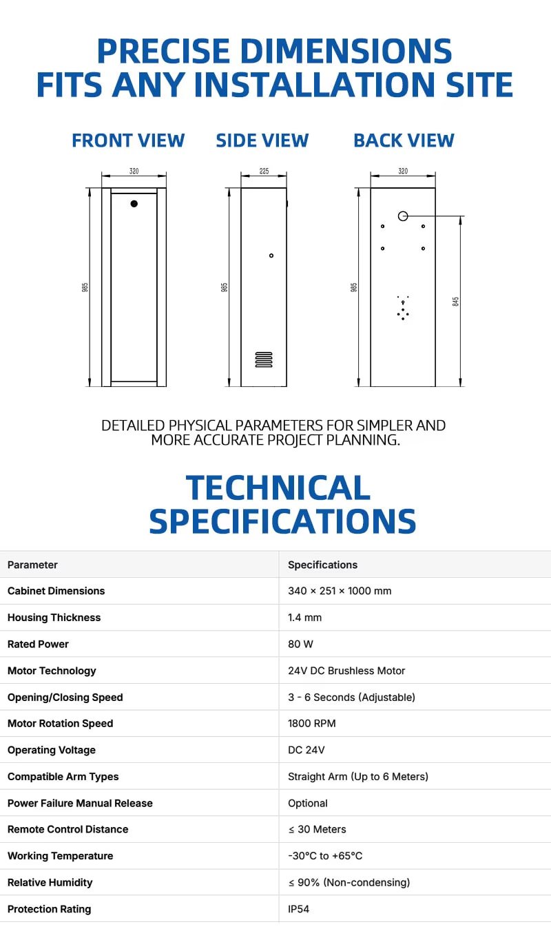 Baroxon alat portal otomatis komersial mekanisme transmisi gear internal baja cor heavy duty