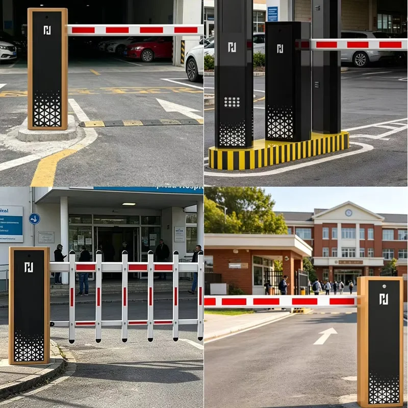 BAROXON boom barriers deployed at parking and building entrances