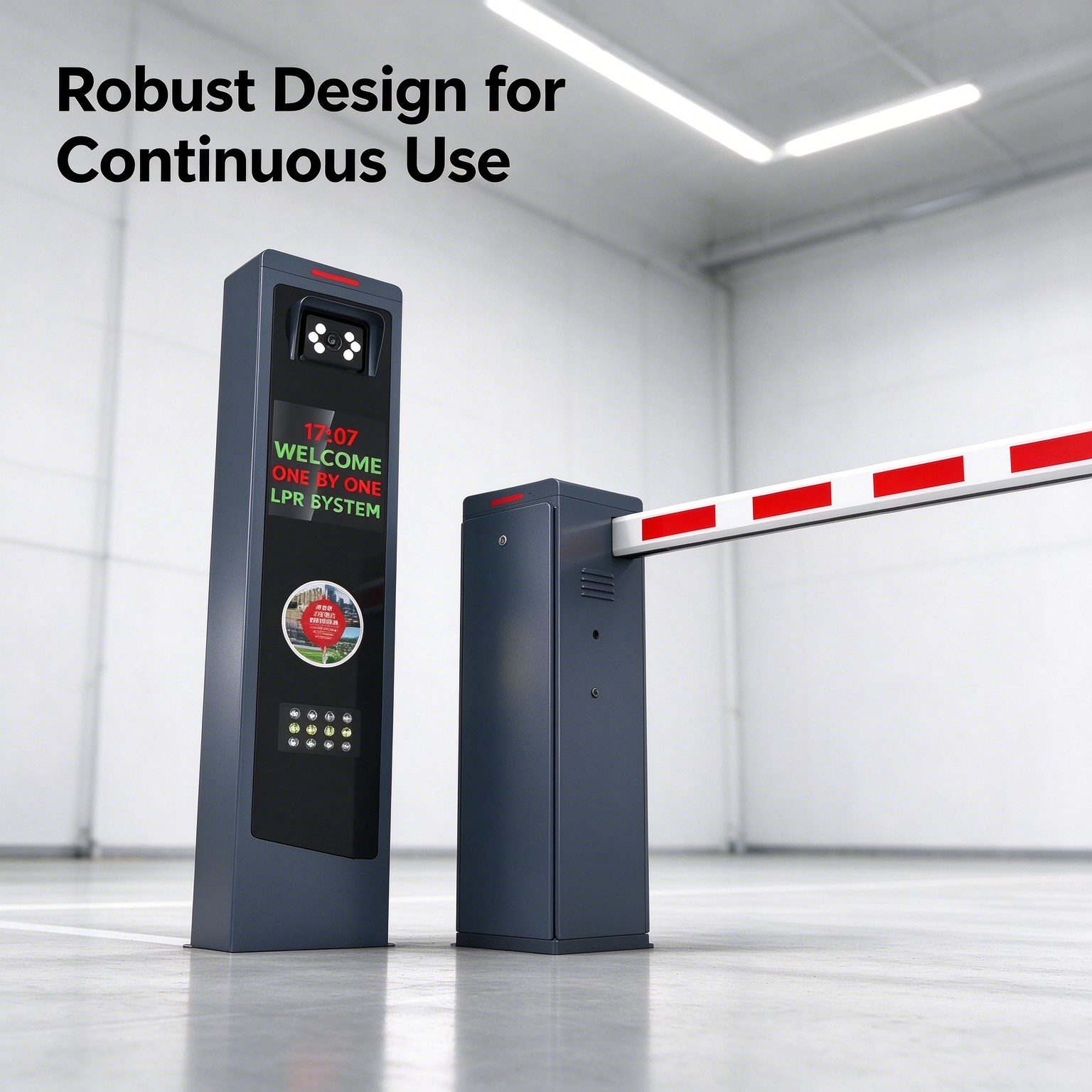 BAROXON automatic parking barrier cabinet finish and colour options